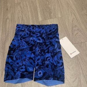 lululemon athletica Blue Patterned Athletic Shorts
